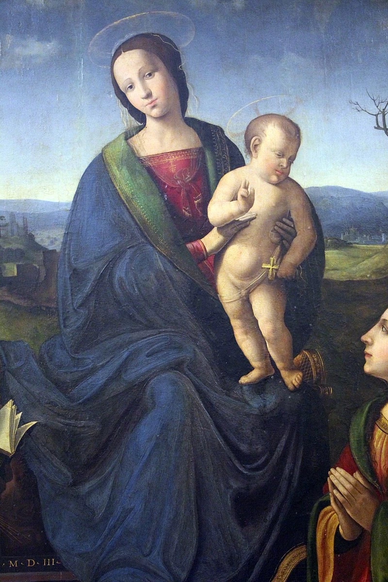Madonna col Bambino e Santi Francesco e Maria Maddalena - Galleria dell'Accademia, Firenze, dettaglio